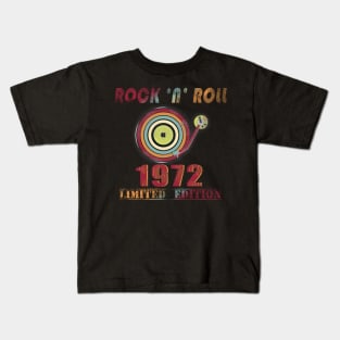 50 birthday Rock n Roll born 1972 Kids T-Shirt